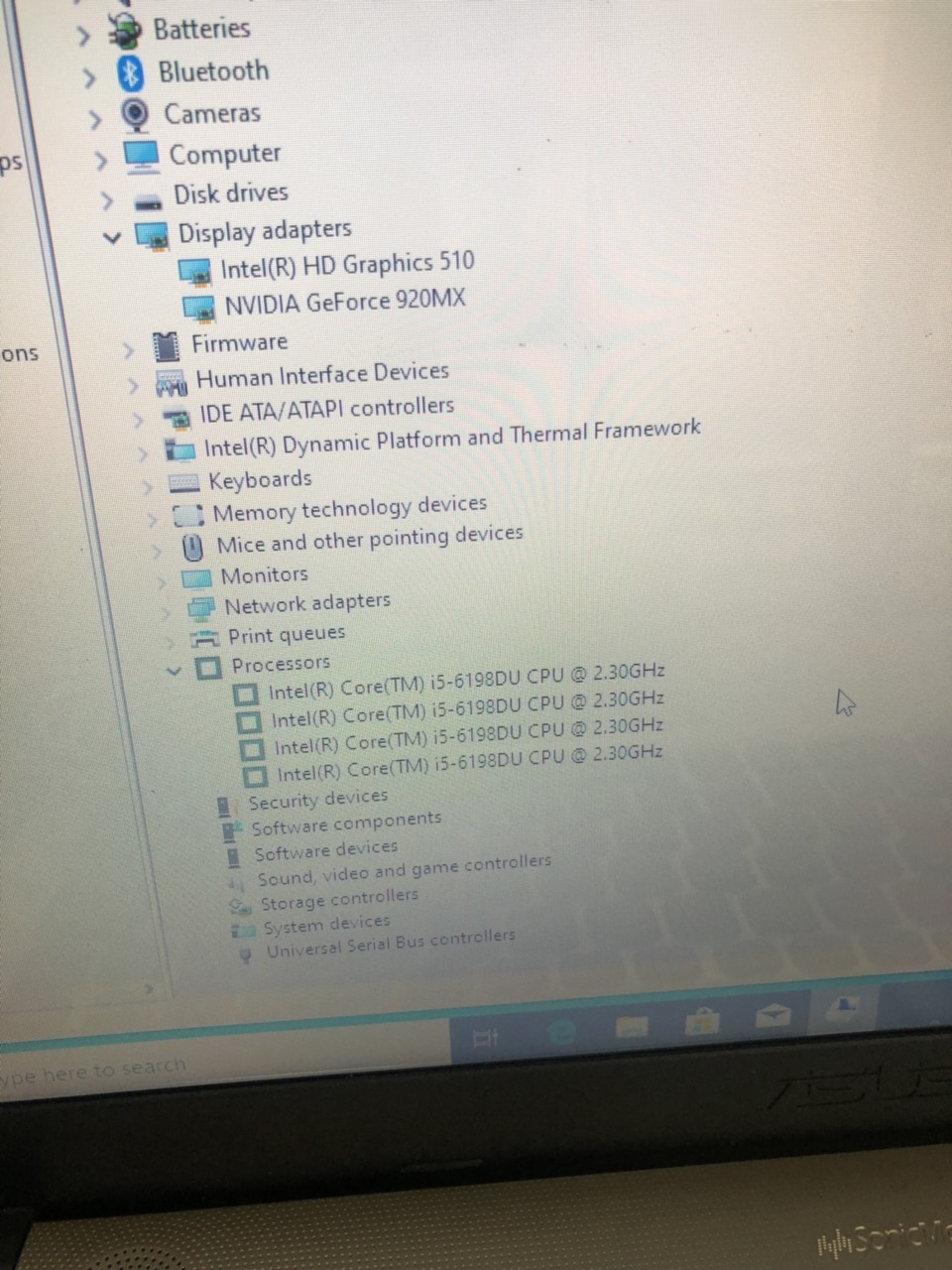 Laptop Asus X541Uv I5 6198U/8Gb/Ssd 120Gb+ Hdd 500Gb/2Gb 920Mx/Win10 – Công  Ty Tnhh Tm-Dv Tin Học An Lộc